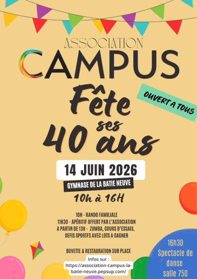 Campus fête ses 40 ans
