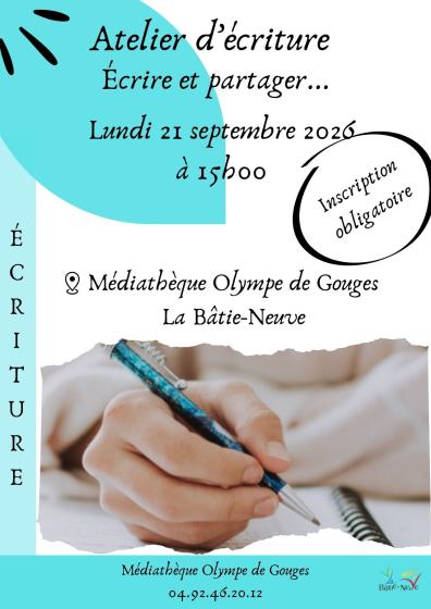 Atelier d'écriture