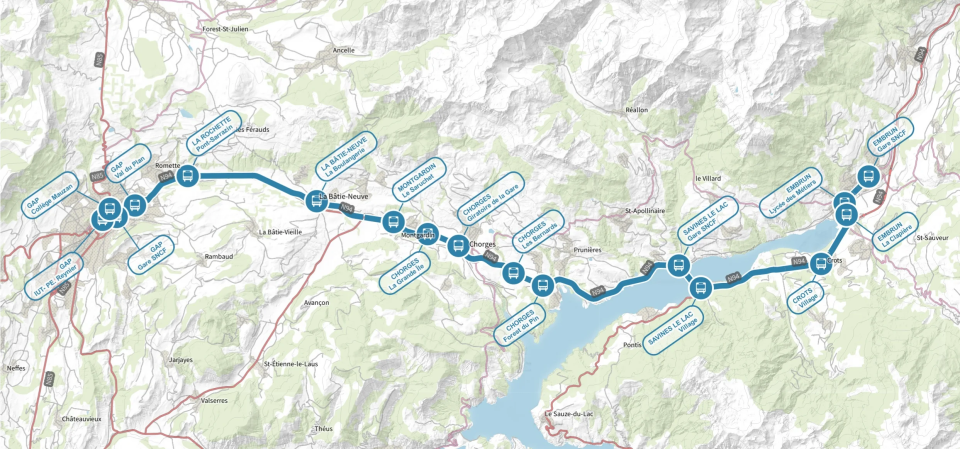 Carte ligne 530