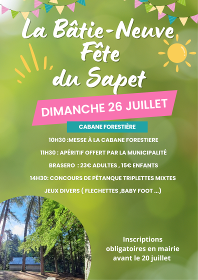 Affiche fête du Sapet