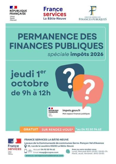 Permanence finance publique