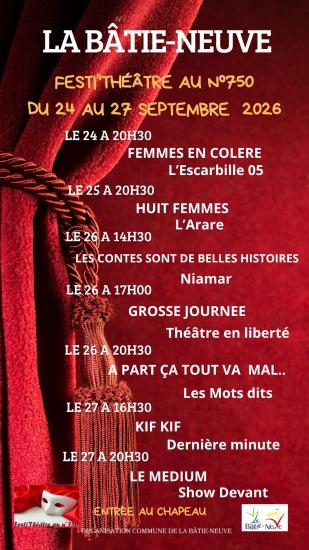 Affiche festi théâtre 2026