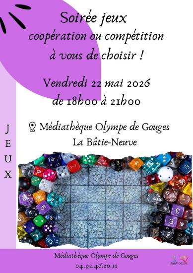 Affiche soirée jeux