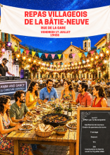 Affiche repas villageois