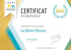 Certificat label 2026