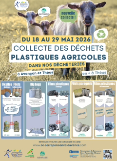 Collecte des déchets plastiques agricoles 2026
