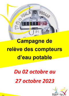 campagne relève compteur eau