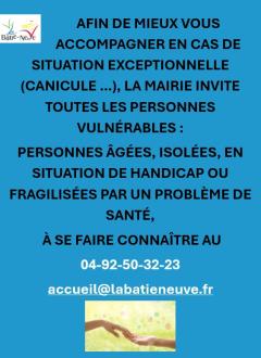 Aide aux personnes vulnérables 